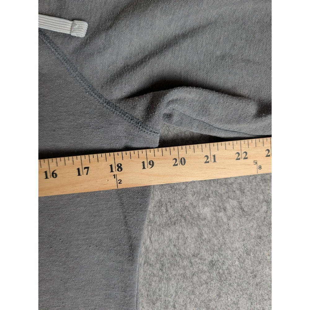 The North Face Womens Heather Grey Logo Pullover Hoodie Sweatshirt Raglan M - Picture 8 of 8